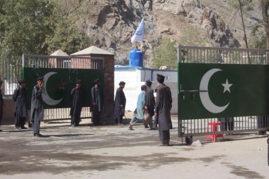 Pakistan security men manning a gate on Pakistan-Afghanistan border: File Pic