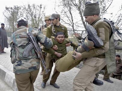 Soldier being rushed to hospital after militant attack in Indian Kashmir: File Pic