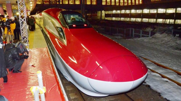 E6 series Super Komachi bullet train can attain a top speed of 300 kph. File Pic