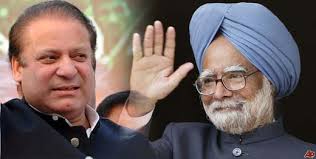 Indian PM Manmohan Singh and Pakistan’s designate PM Nawaz Sharif.