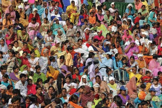 India’s population is 1.21 billion