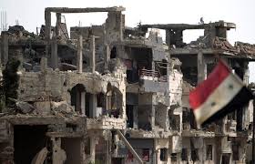 A view of destruction caused by fighting in Syria: File Pic