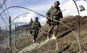 Indian soldiers patrolling LoC. File Pic