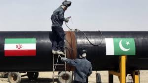 Technicians welding Iranian end of Iran-Pakistan (IP) gas pipeline. File pic