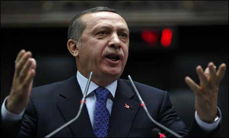 Turkish PM Recip Tayyab Erdogan: File Pic