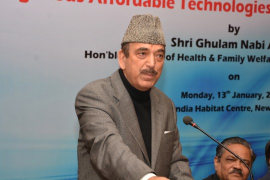 Indian Health Minister Ghulam Nabi Azad.