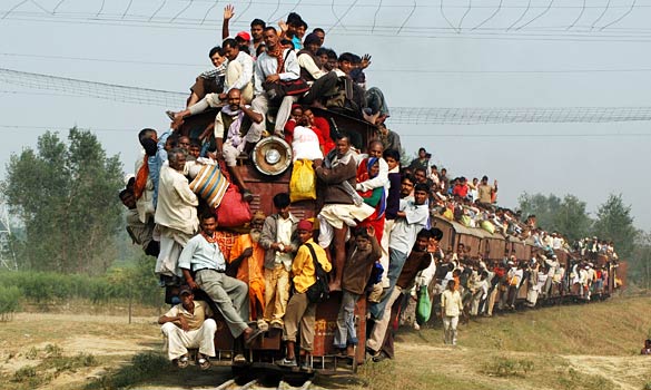 A train on move in India: File Pic