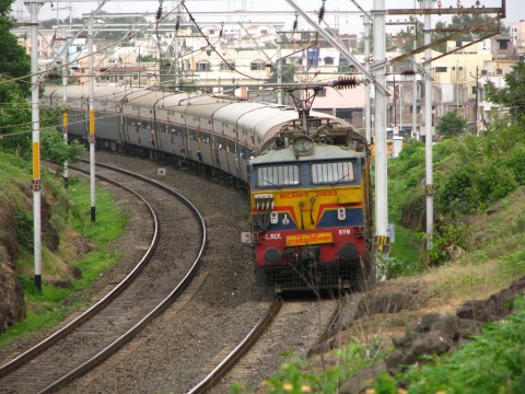 File picture of train plying in India.