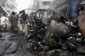File picture of bombing in Pakistan.