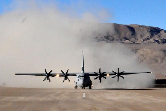 Indian Air Force’s C-130J Super Hercules transport plane. File Pic