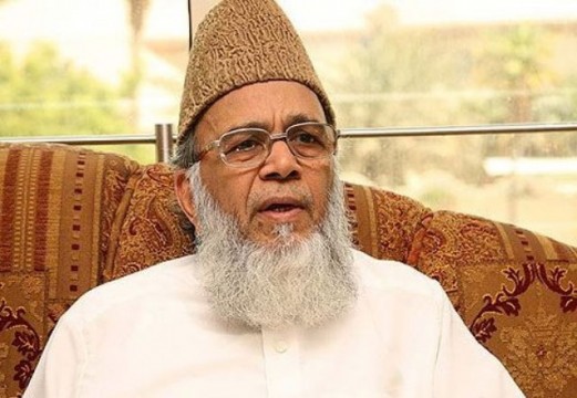 Jamaat-e-Islami chief Syed Munawar Hassan.  File pic