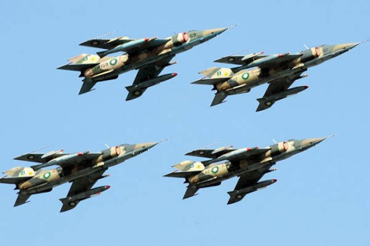 Pakistan fighter jets in action. File Pic