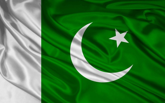 Pakistani flag.