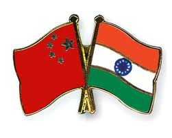 India, China flags.