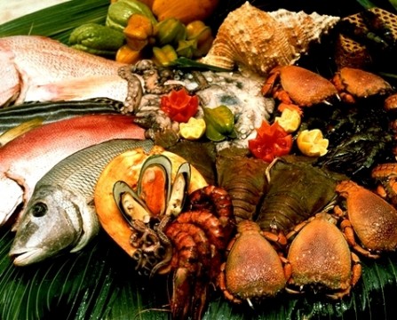 Indian seafood products. 