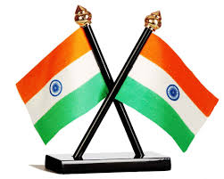 Indian flags.