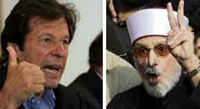 Imran, Qadri leading anti-government campaign.