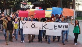 YÖK Protesto