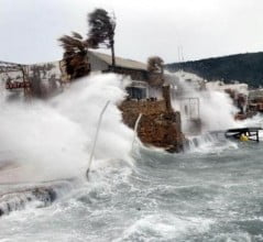 Bodrum'da şiddetli fırtına