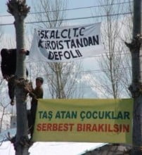 Van'da PKK gösterisi