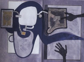 Erol Akyavaş,1981,Kat.Kark, Teknik,97x123cm erol akyava 1981 kat kark teknik