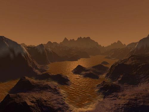 Saturn uydusu Titan'da nehir akıyor