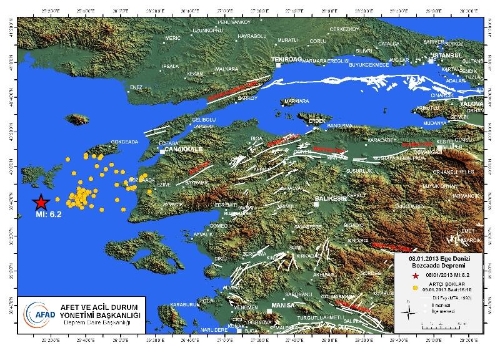 Ege Denizi'nde 135 artçı deprem