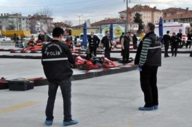 Go kart pistinde kaza