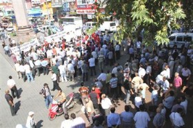 Hatay'da Suriye'deki olaylar protesto edildi