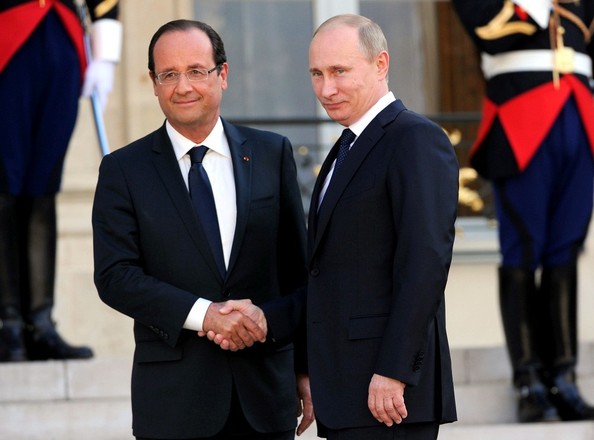 Hollande Putin Moskova toplantisi