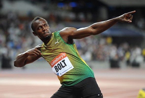 Bolt, Londra'da uçtu