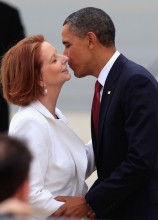 Avustralya Eski Basbakani Julia Gillard Obama ile