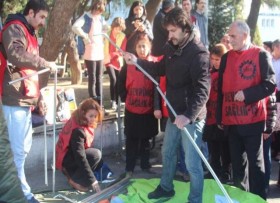 Cerrahpaşa işçileri çadır kurarak direnişe başladı 2 Cerrahpaşa işçileri