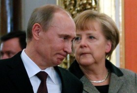 Putin Merkel