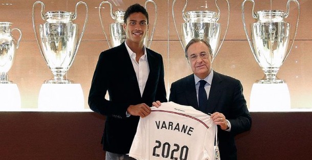 Varane sözleşme imzaladı