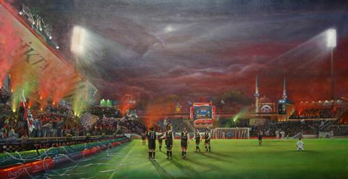 Atletico Madrid'e Çarşı'lı tablo 4 nihat-evren-derman-besiktas-carsi-atletico-madrid-tablo-müze-hediye