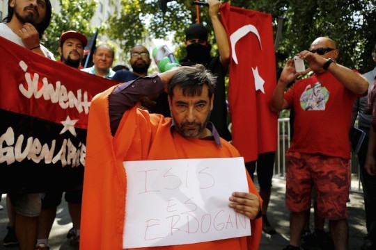 Erdoğan Şili protesto