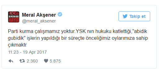 meral aksener twitter