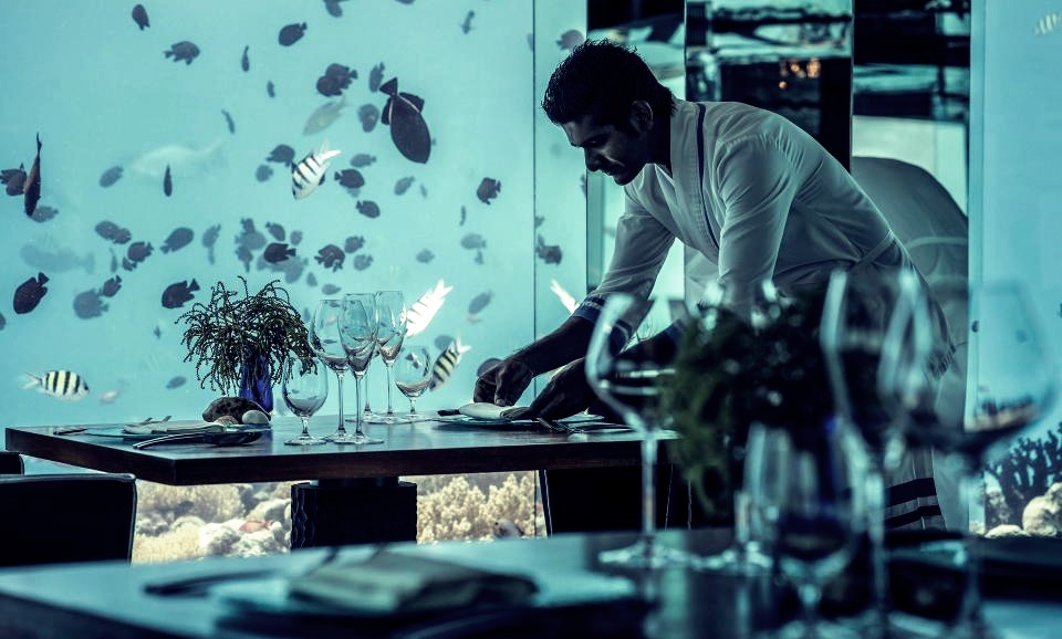 Instagram tutkunları için dünyanın en uygun oteli seçildi 5 Anantara Kihavah'ta ayrıca ödüllü bir su altı restoranı bulunuyor. Otelde Instagram tutkunlarının en sevdiği bölüm.
