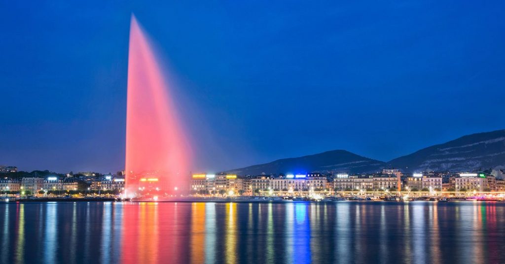 Jean Jacques Rousseau'nun şehri Cenevre'de gezilecek yerler 3 Jet d'Eau fıskiyesi