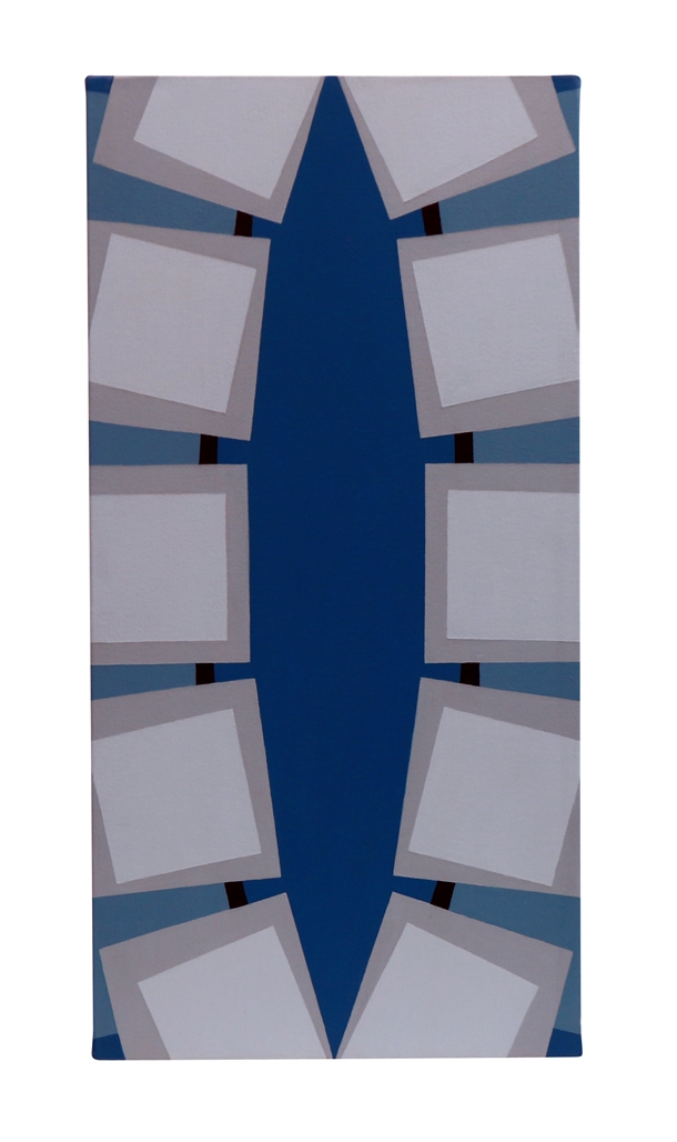 MAVİ SERİ 2. sıra 4 no KOT NO 0602 2013 80X40 Tuval üzerine akrilik. 1