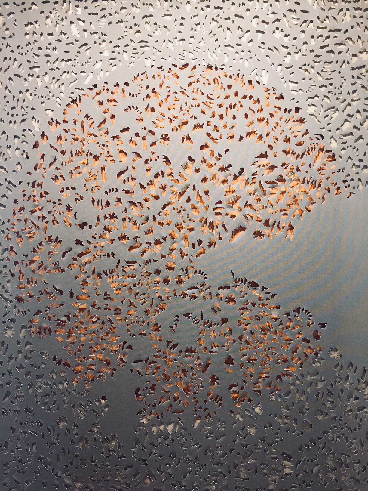 Ressam Tülin Onat'ın Sergisi “Seçilen Üzerine Birkaç Cümle” 7 Tülin Onat, Güneş'i Bekleyiş, 210x150 cm, TUA, 2013