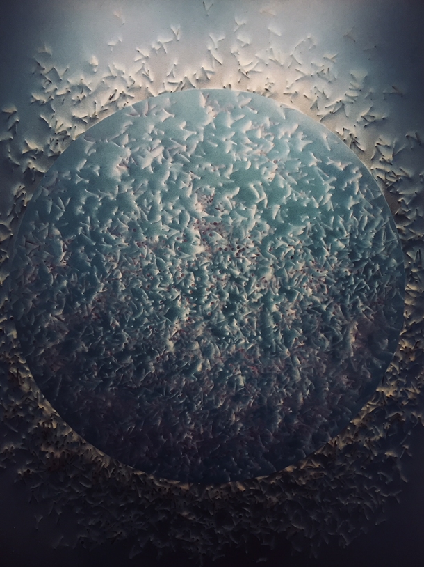 Ressam Tülin Onat'ın Sergisi “Seçilen Üzerine Birkaç Cümle” 4 Tülin Onat Uzay II 160x120 cm TUA 2017