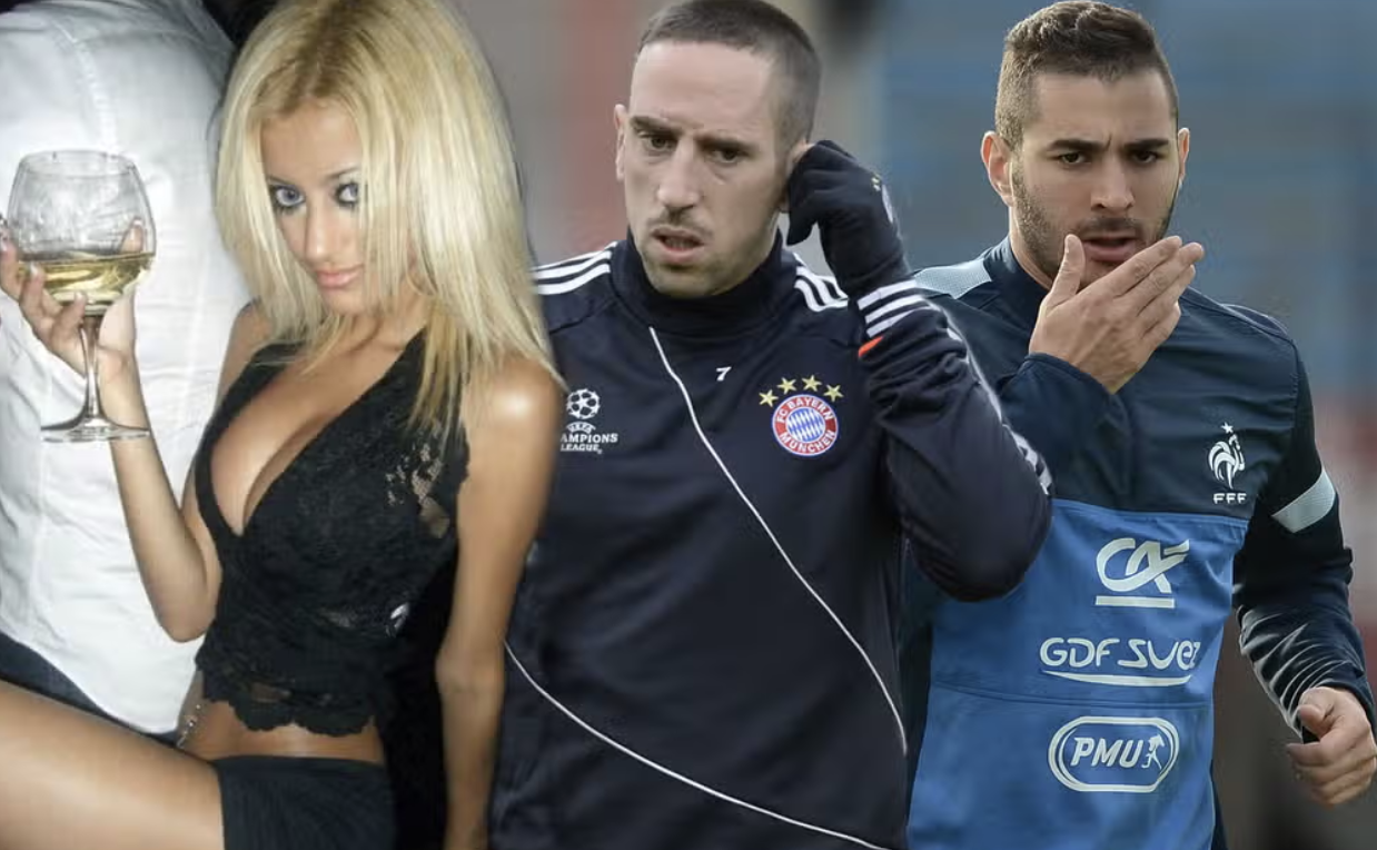 Sex Scandal - Frank Ribéry and Karim Benzema have been charged for soliciting sex with underage prostitute Zahia Dehar.
