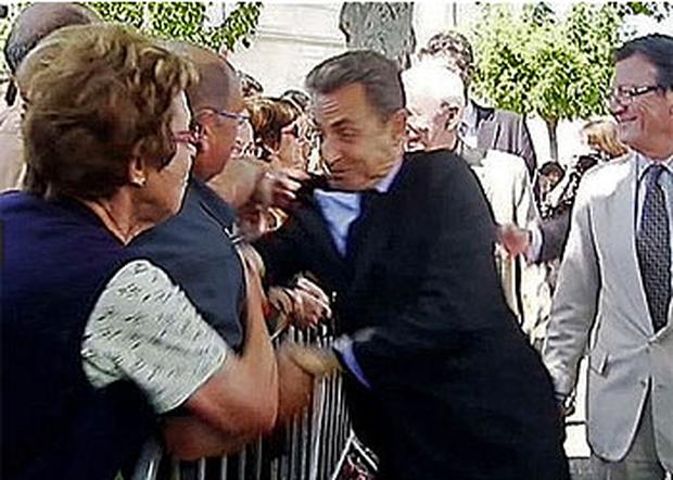 Sarkozy attacked in France