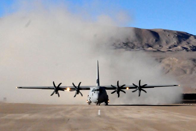 Indian Air Force’s C-130J Super Hercules transport plane. VVIP