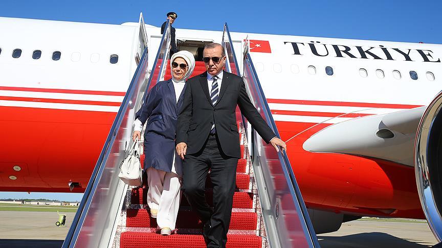 President Erdogan Arrives In Washington To Meet Trump