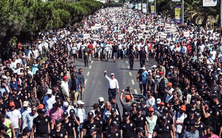 CHP's Justice March Ends With A Mass Rally In Istanbul