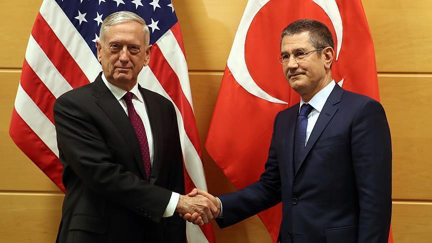 Turkish defense minister meets US counterpart in Brussels
