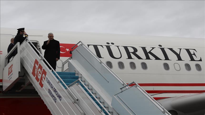 Turkish PM leaves for Bosnia Herzegovina on 2-day visit